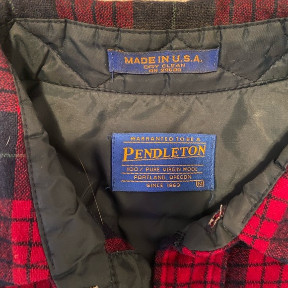 Vintage Pendleton wool flannel shirt size medium - Picture 5 of 11